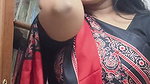harsha sexy tummy in red saree 1