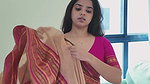 Beautiful homely girl boobs in blouse sexy show 1
