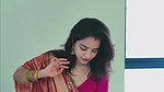 Beautiful homely girl boobs in blouse sexy show 1