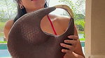 Sexy girl huge milky boobs open show 1