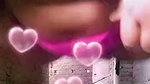 Beautiful girl is finggaring of out side