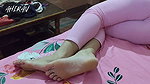 Asian Indian Female Village Young Girl Forplay with Her Boyfriend. Pink Dress, Hairy Vulva and Tight Skin Ass.