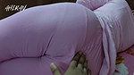 Asian Indian Female Village Young Girl Forplay with Her Boyfriend. Pink Dress, Hairy Vulva and Tight Skin Ass.