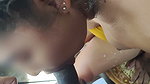 Hotwife takes milk from her rich breasts to enjoy with another man in front of us pose