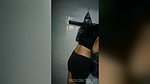 Hot TEEN 18 schoolgirl in thong with perfect tits before going to class. homemade vid