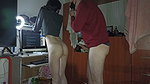 hot sex with one of her students ! she strips her naked and fucks her while she kept doing work to get through the year