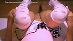 Hot neighbor seduces the cable TV technician and fucks him in his room, getting fucked in different positions and received