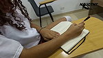Hot girl masturbates in the detention room