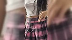 Hot 18 year old stepsisters in miniskirt sneaks into my room. Real homemade video