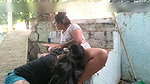 Horny young woman is addicted to sex and this time she wanted to experience something different