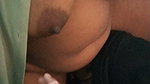 Desi Aunty Hot Boobs Touching and Licking