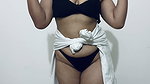 Freaky Office Girl Stripping and Showing Ass for Promotion