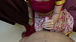 hot indian stepaunty saree sex and handjob 1