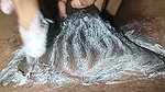 Telugu aunty sex and cleaning hair