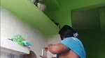 Bengali Hot Boudi Boobs Show with saree In Kitchen
