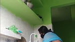 Bengali Hot Boudi Boobs Show with saree In Kitchen