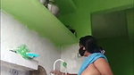 Bengali Hot Boudi Boobs Show with saree In Kitchen