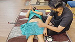 Indian Lisa (myra) getting my hairy pussy shaved by a stranger 1