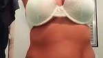 tamil busty girl putting hands in white bra 1