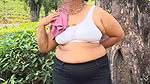 Desi Wife Enjoying Nude Show at Balcony on Her Vacation