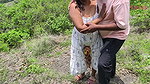 Desi Bhabhi Cheating on Husband with Her Lover in Jungle