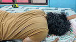 Boobs press with pussy lick romance in skirt