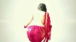SASSY POOJA DAMN STUNNING BACKLESS IN SAREE TOO WILD LOOKS (2) 1
