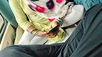 an unknown man came and sat on bhabhis seat and enjoying sexy moment 1