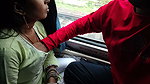 an unknown man came and sat on bhabhis seat and enjoying sexy moment 1
