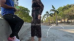 Outdoor fun with stranger men, fully enjoyed. In the car they put color in the right place, and on t