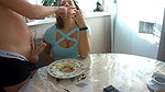 Real horny amateur busty housewife sucking and fucking