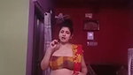 Busty BEngali lady hige tits and navel in red saree