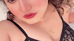 hot desi busty lady in black sleepwear 1