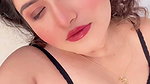 hot desi busty lady in black sleepwear 1