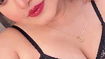 hot desi busty lady in black sleepwear 1