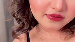hot desi busty lady in black sleepwear 1