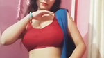 rupsa sexy wide tummy and navel,boobs in red blouse 1