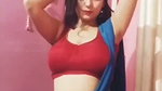 rupsa sexy wide tummy and navel,boobs in red blouse 1