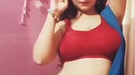 rupsa sexy wide tummy and navel,boobs in red blouse 1