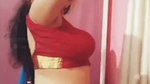 rupsa sexy wide tummy and navel,boobs in red blouse 1