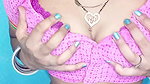 Sexy wife home alone show boobs and masterbating