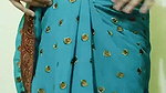 My friend wife wearing saree and remove