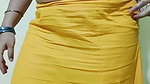My friend wife wearing saree and remove
