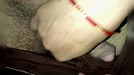 Fucked girlfriend sitting in bed