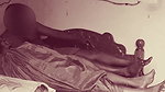 Cheating Indian Housewife in Saree Kissing in Bed & Giving Handjob to Lover