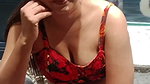 Actress Upasana deep cleavage boobs popping out at public 1