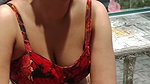 Actress Upasana deep cleavage boobs popping out at public 1