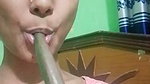 Horny Babe Masturbating With Big Brinjal,Giving Blowjob And Fucking With BF Updates 3