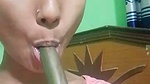 Horny Babe Masturbating With Big Brinjal,Giving Blowjob And Fucking With BF Updates 3