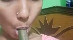 Horny Babe Masturbating With Big Brinjal,Giving Blowjob And Fucking With BF Updates 3